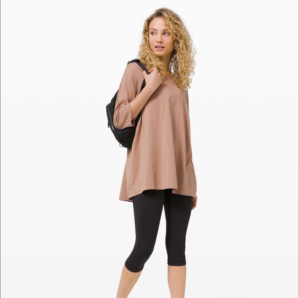 Lululemon Like New All Yours Boyfriend Box Tee Sz Small